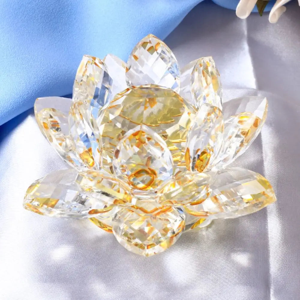 Crystal Lotus Flower Figurine