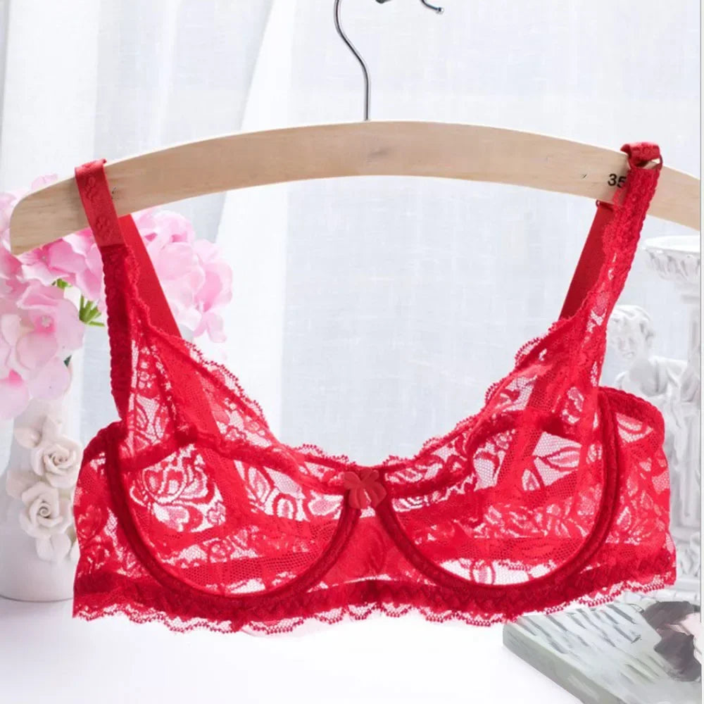 Women’s Sexy Lace Mesh Underwire Bra