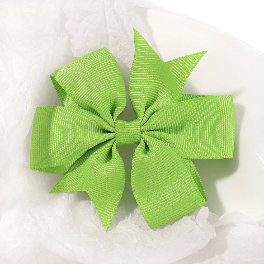 20/40PCS Candy Color Bow Hair Clip Set