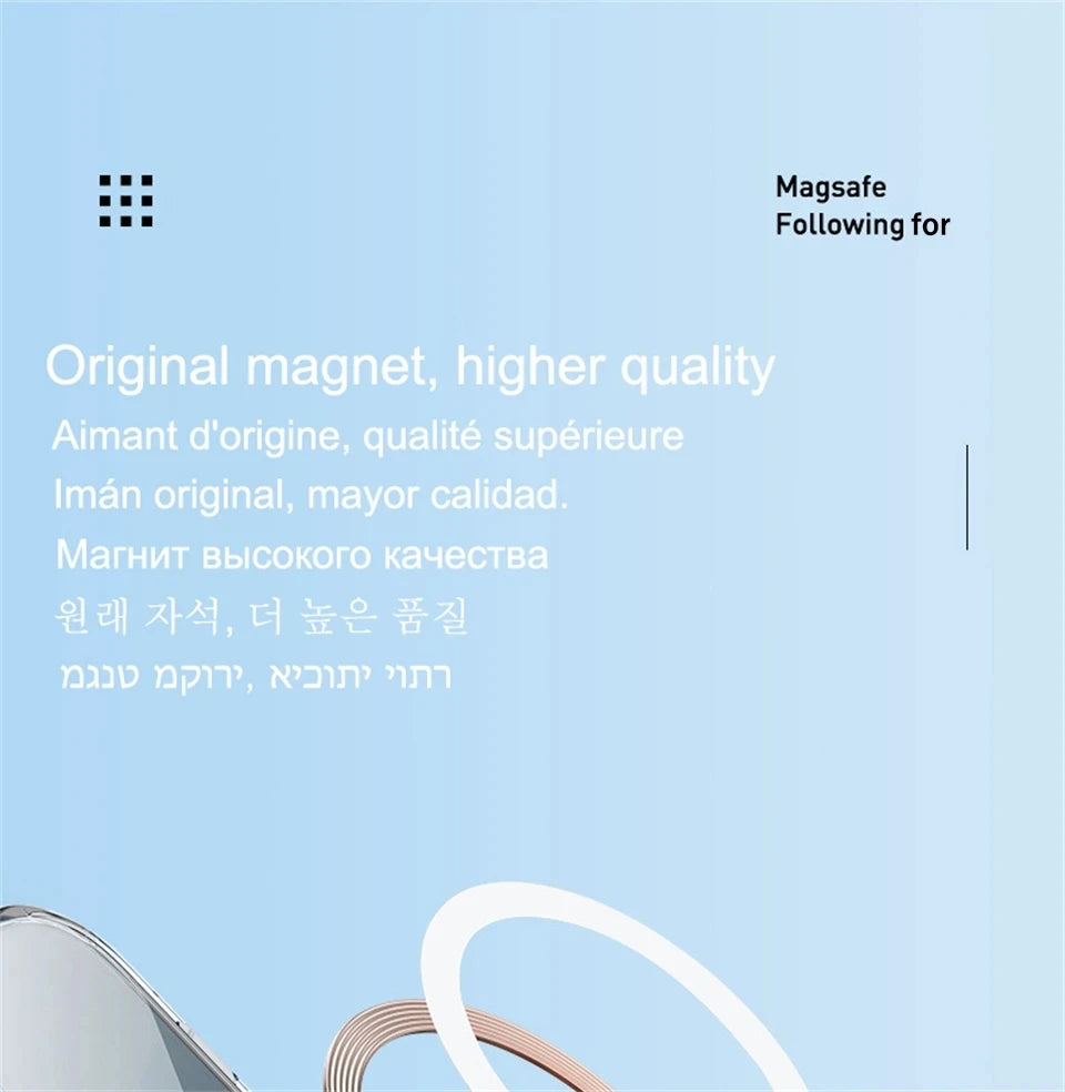 Luxury Magnetic Wireless Charging Case for iPhone