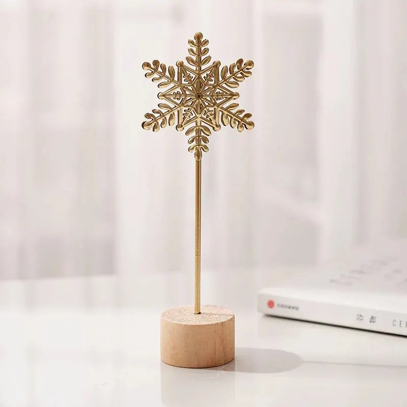 Golden Ginkgo Leaf Feather Metal Figurine