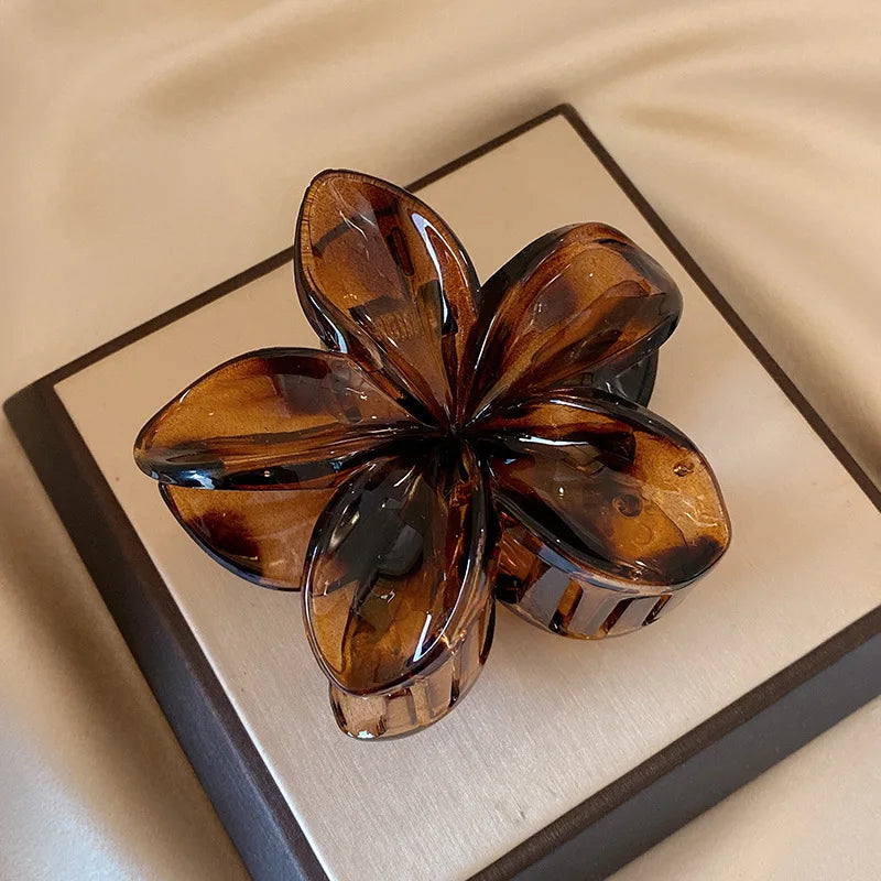 Large Flower Claw Clips
