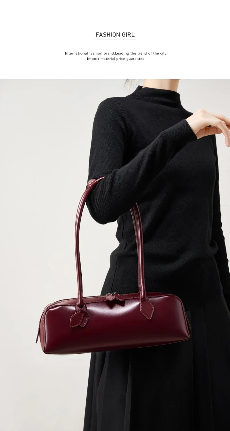 2025 New Genuine Leather Women’s Shoulder Bag