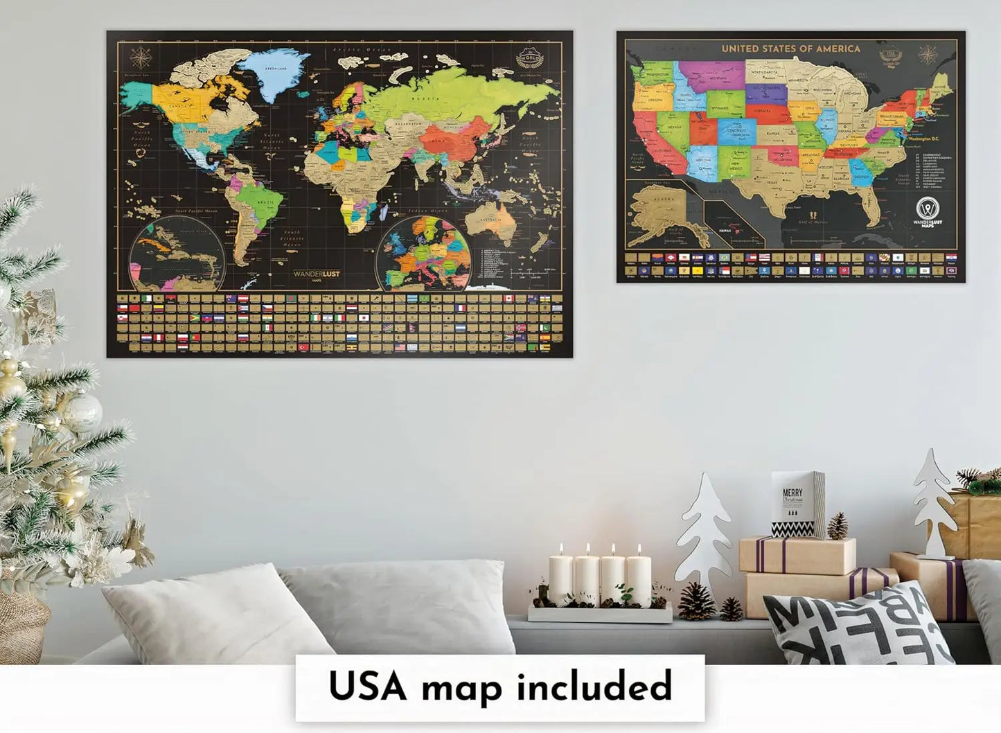 Deluxe Scratch-Off World Map