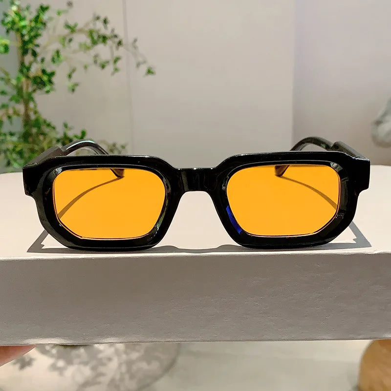 New Vintage Rectangle Frame Sunglasses