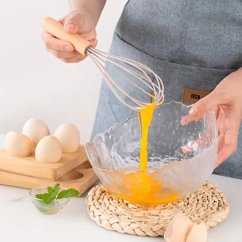 12 pcs Set of Multi-color Silicone Wooden Handle Kitchenware