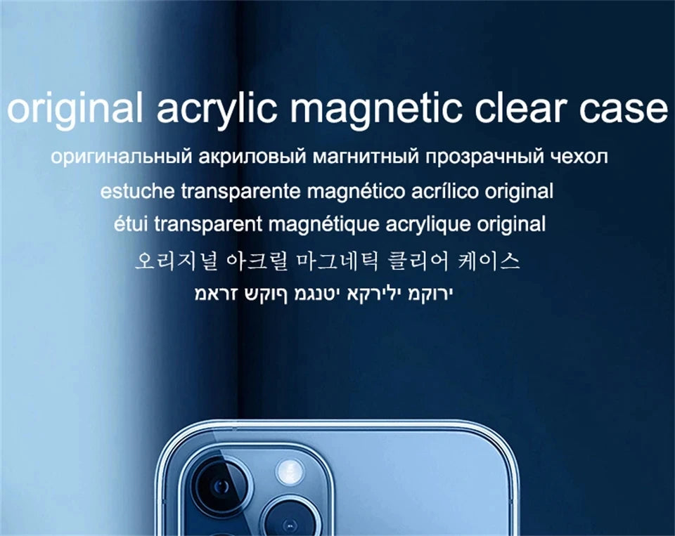Luxury Magnetic Wireless Charging Case for iPhone