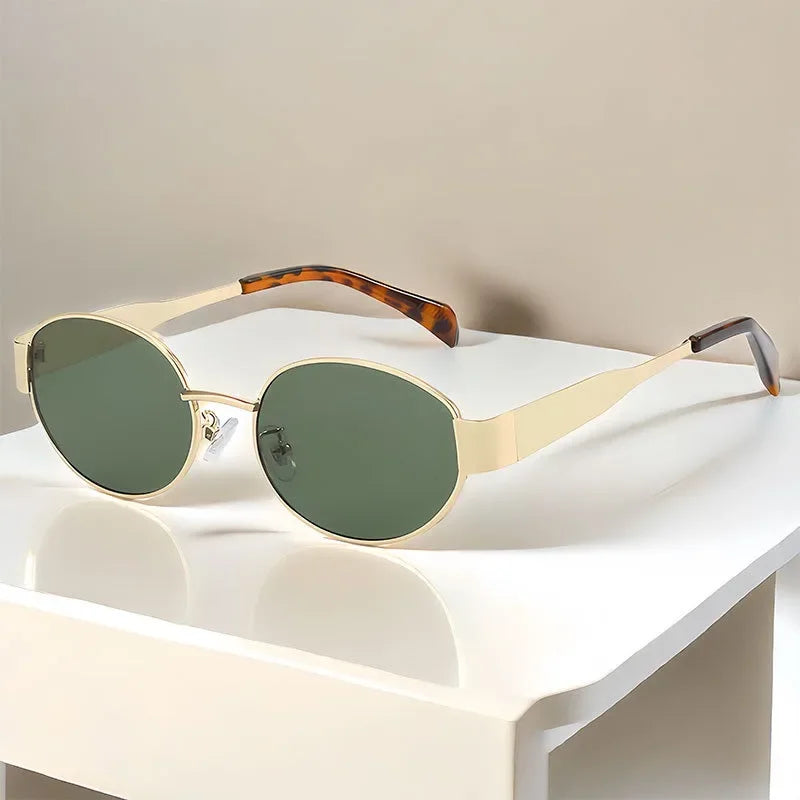2025 Advanced Metal Oval Sunglasses