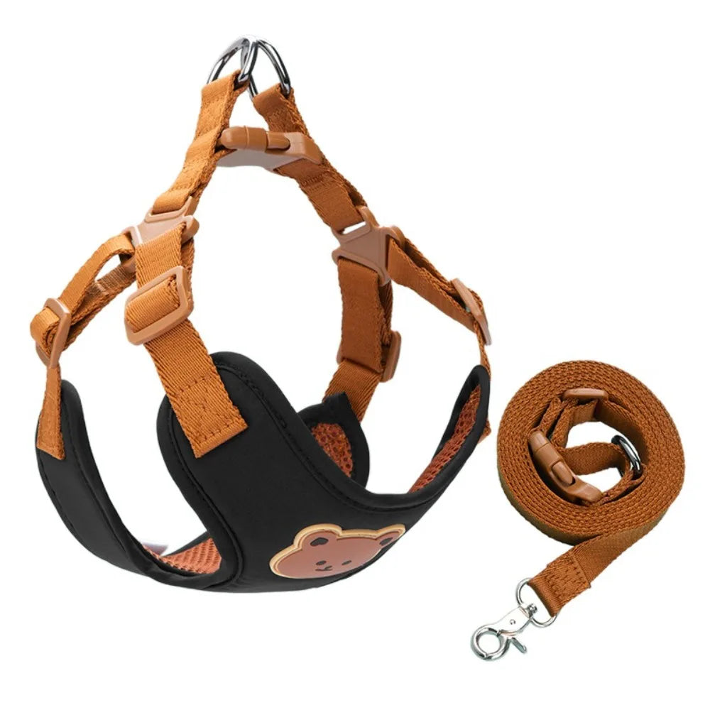 Cartoon Cute Pet Harness & Leash Set
