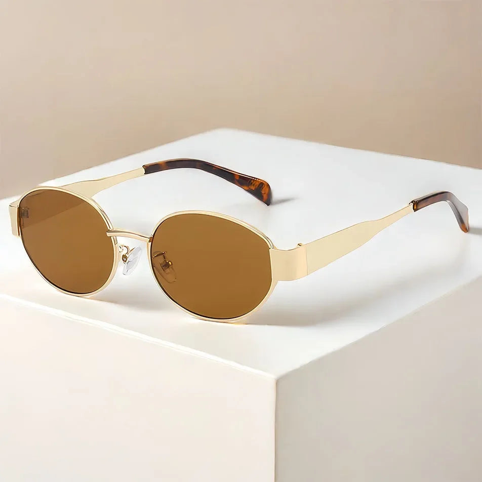 2025 Advanced Metal Oval Sunglasses