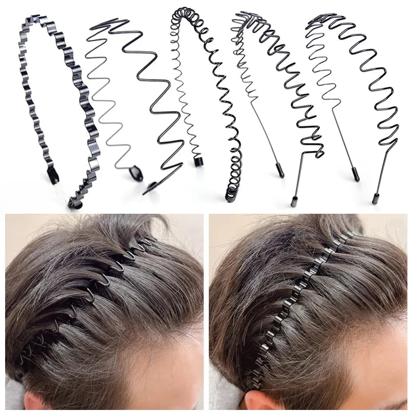 6/1PCS Fashion Metal Hair Band