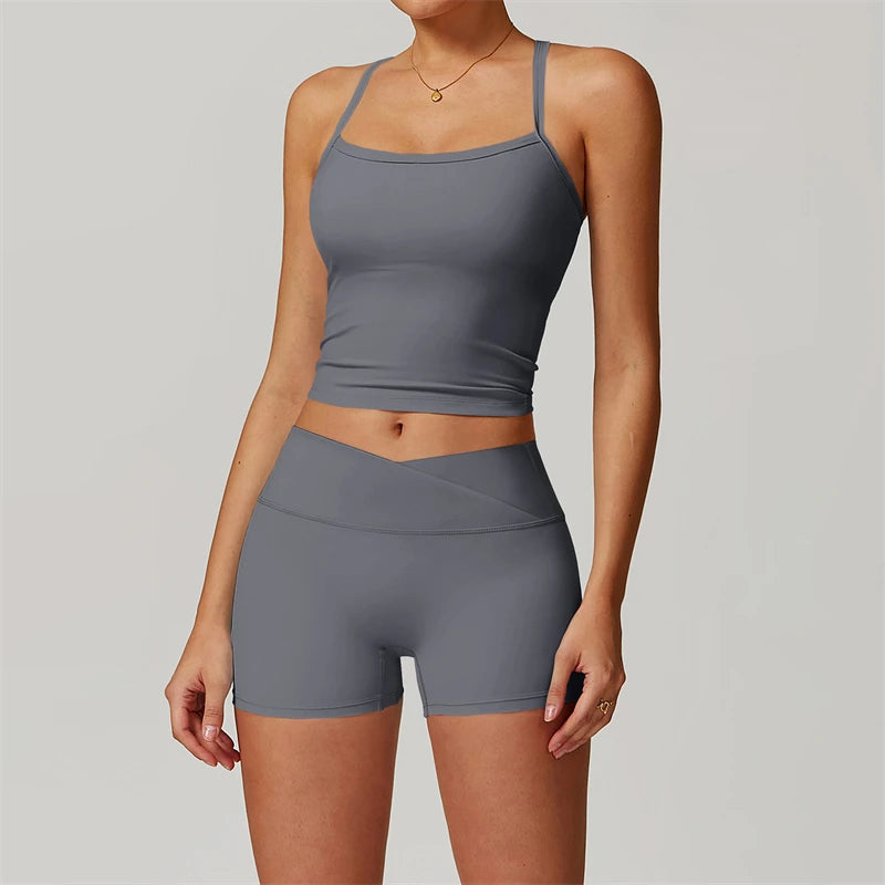 2-Piece Women's Yoga & Fitness Set – Sports Bra & Leggings