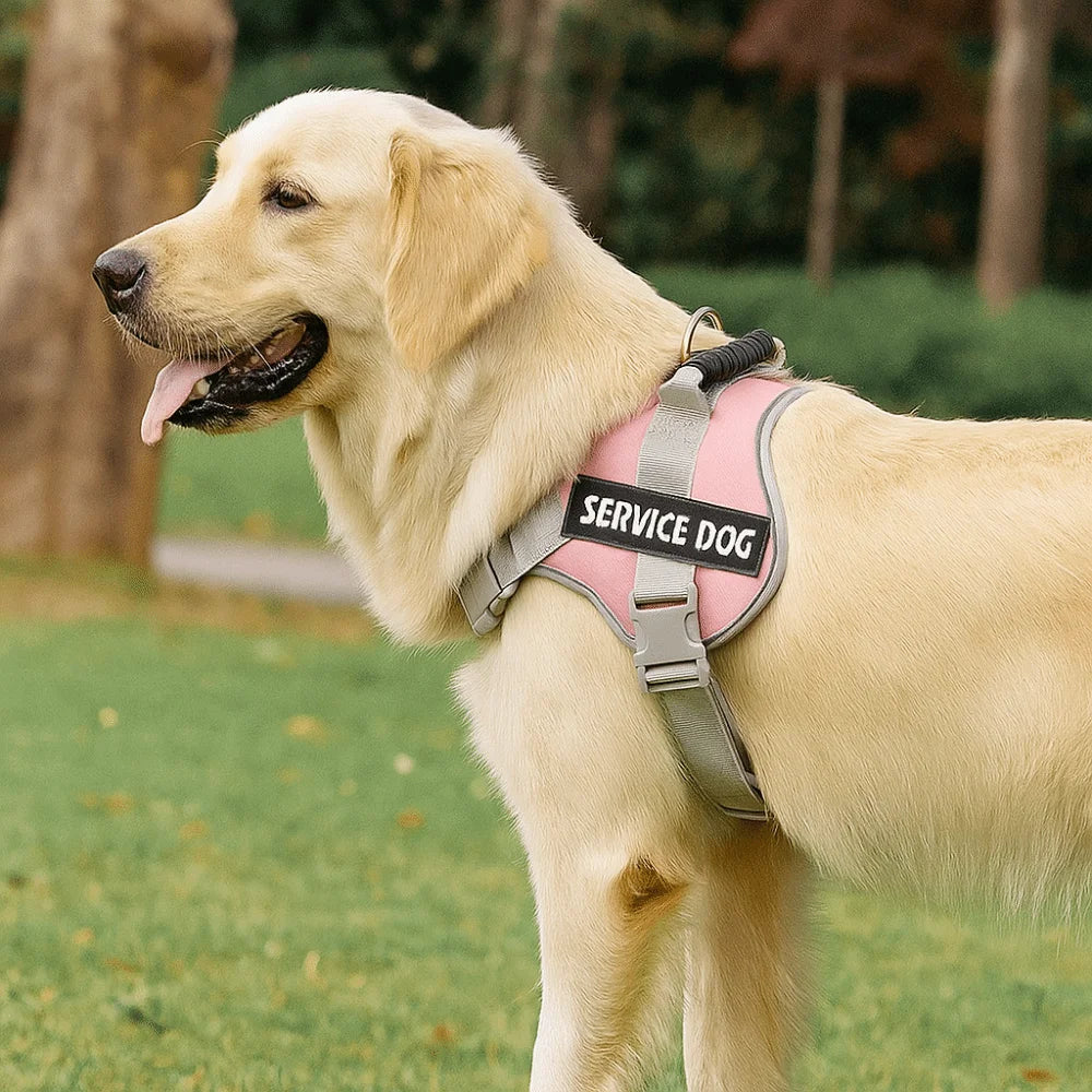 Adjustable Chest Collars & Reflective Dog Harness Set