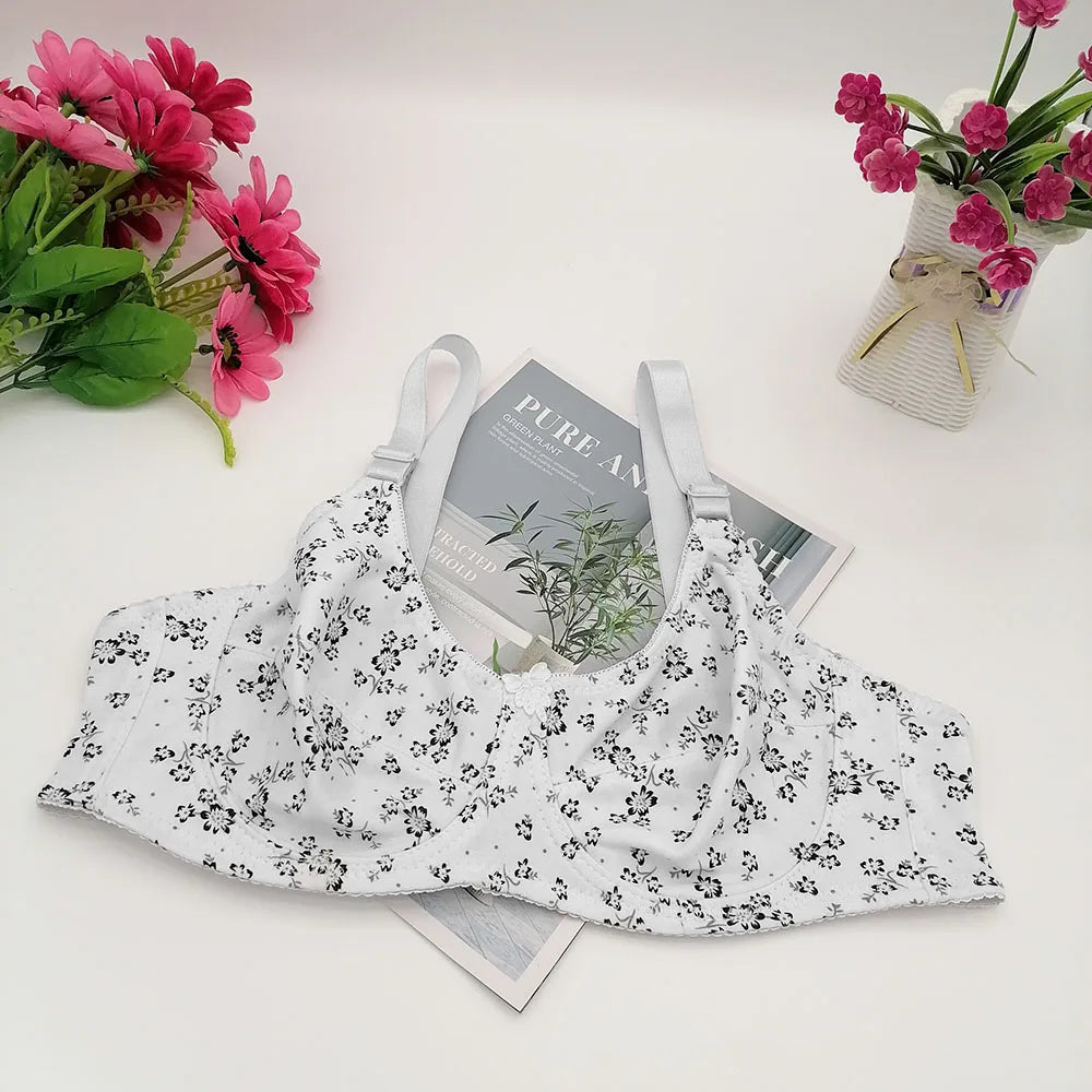 Plus Size Floral Push-Up Bra