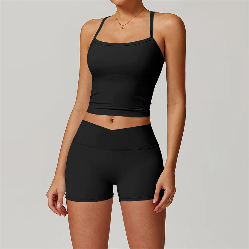 2-Piece Women's Yoga & Fitness Set – Sports Bra & Leggings