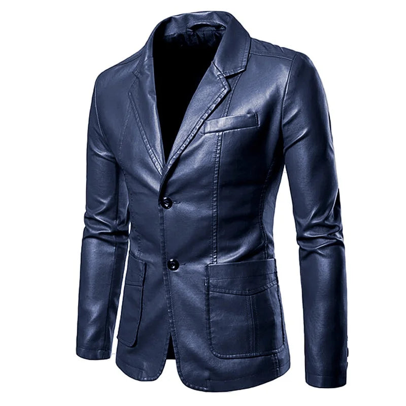 2025 Men’s Slim Fit Vintage Leather Jacket