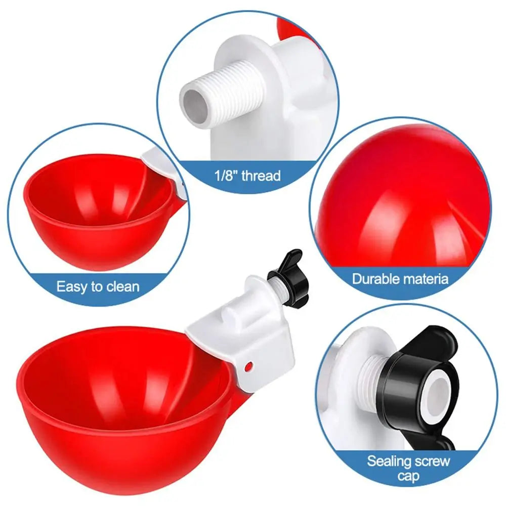 4PCS Automatic Chicken Water Feeder Kit