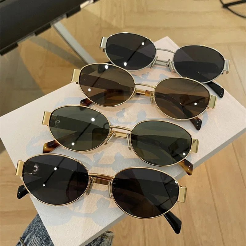 2025 Advanced Metal Oval Sunglasses