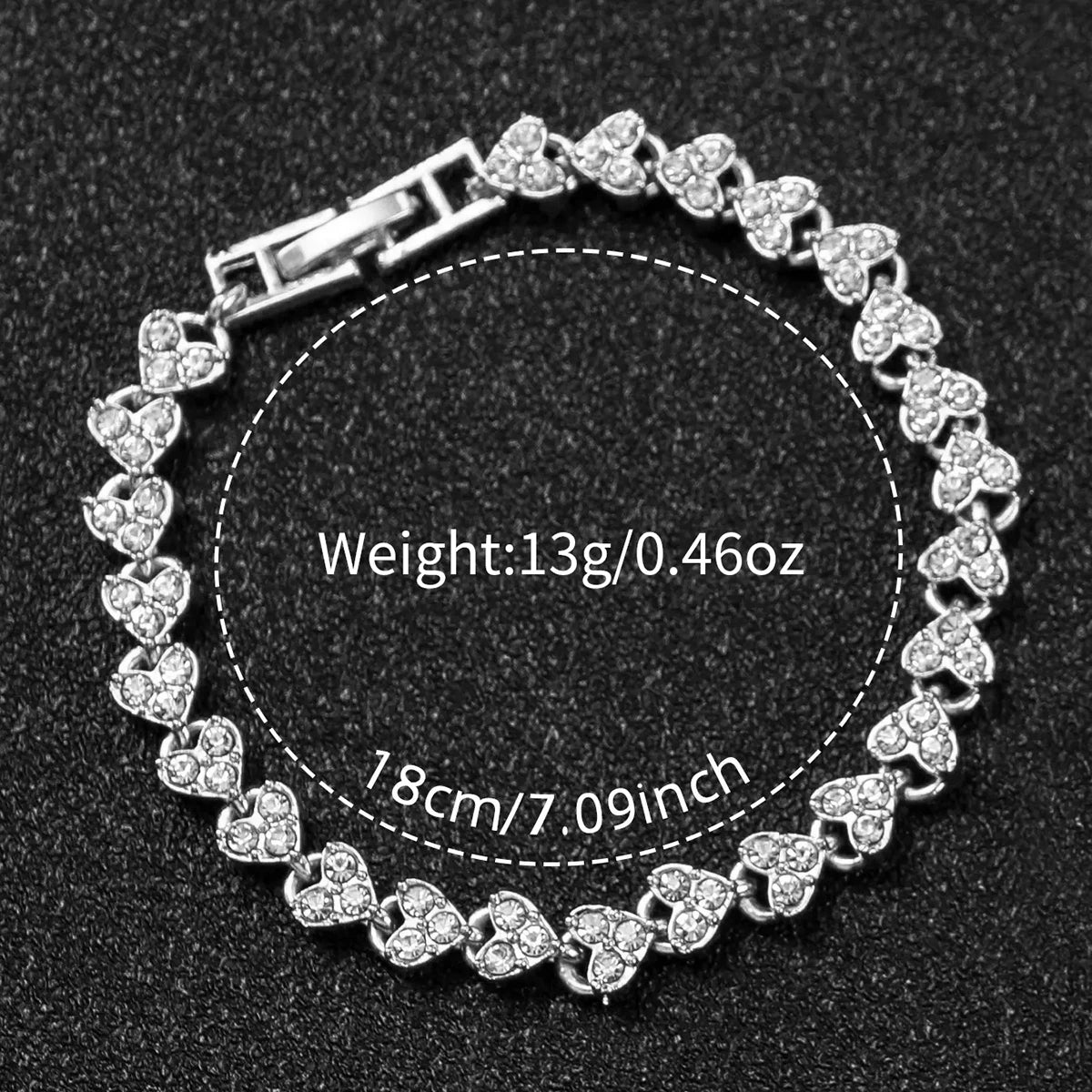 2pcs/set Women’s Stainless Steel Band Diamond Quartz Watch & Bracelet Set