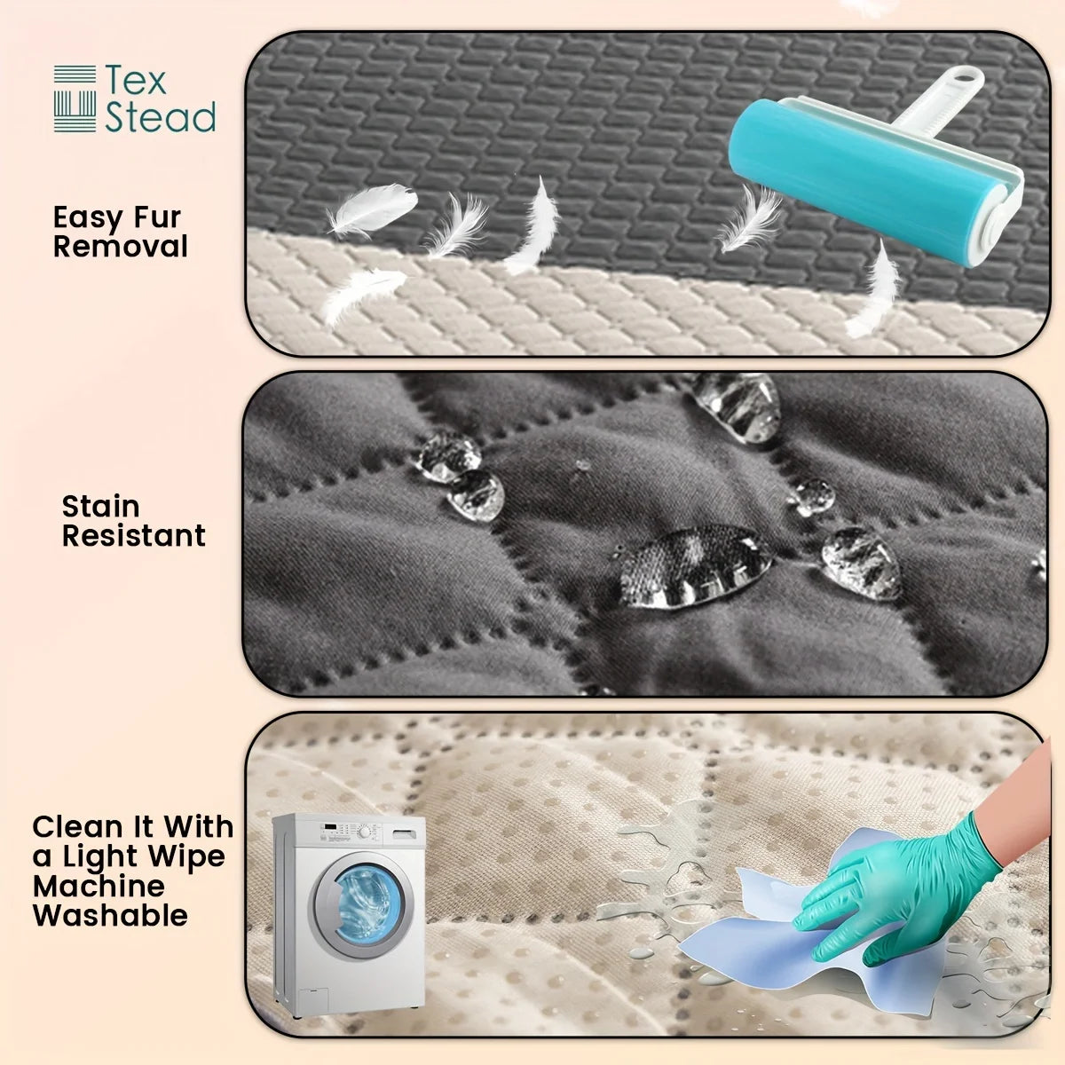 Double-Sided Waterproof Dog Bed Cover