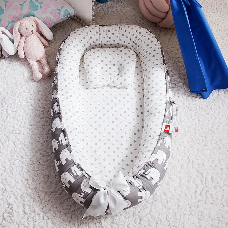 85×50cm Baby Nest Bed with Pillow