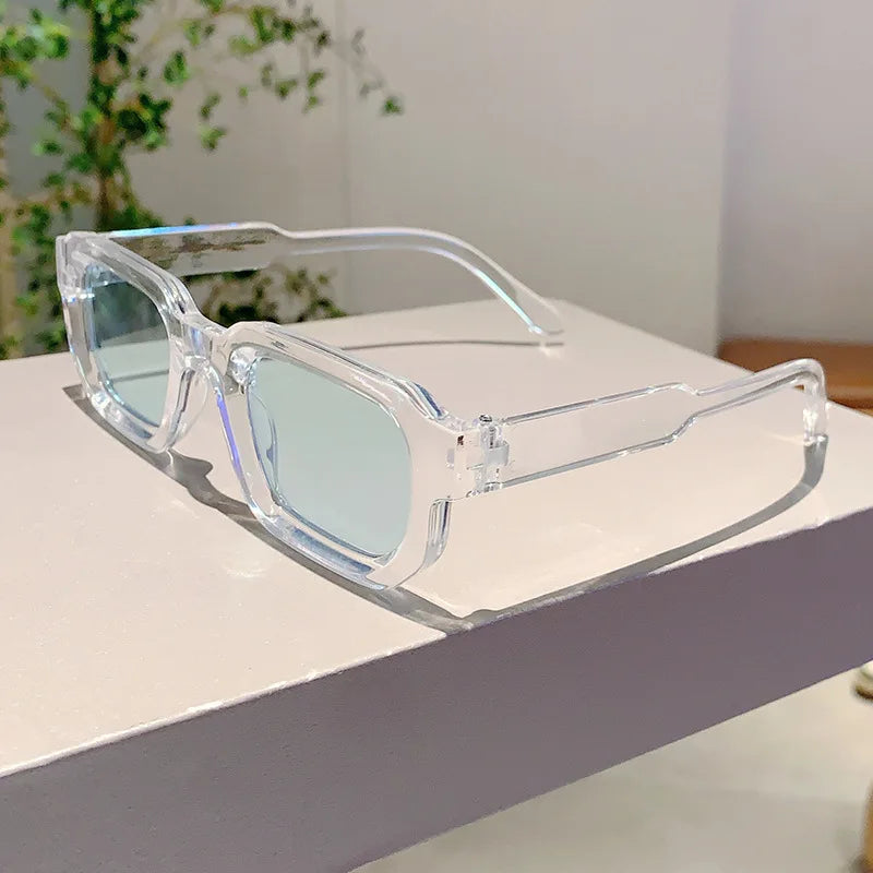 New Vintage Rectangle Frame Sunglasses