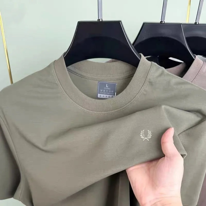 Luxury Cotton Men’s Seamless T-Shirt