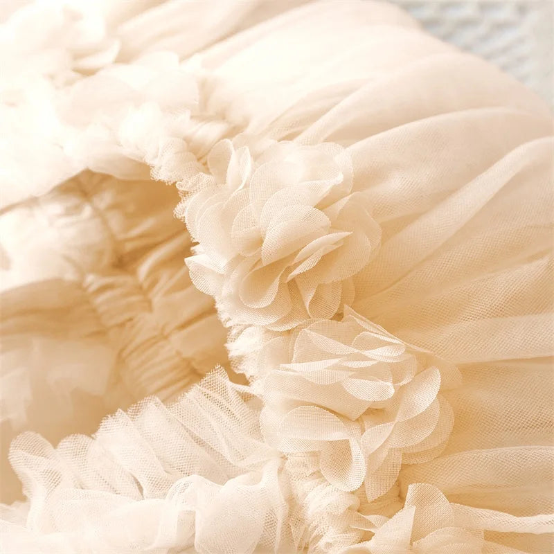 Backless Sleeveless Princess Dress with Pearls