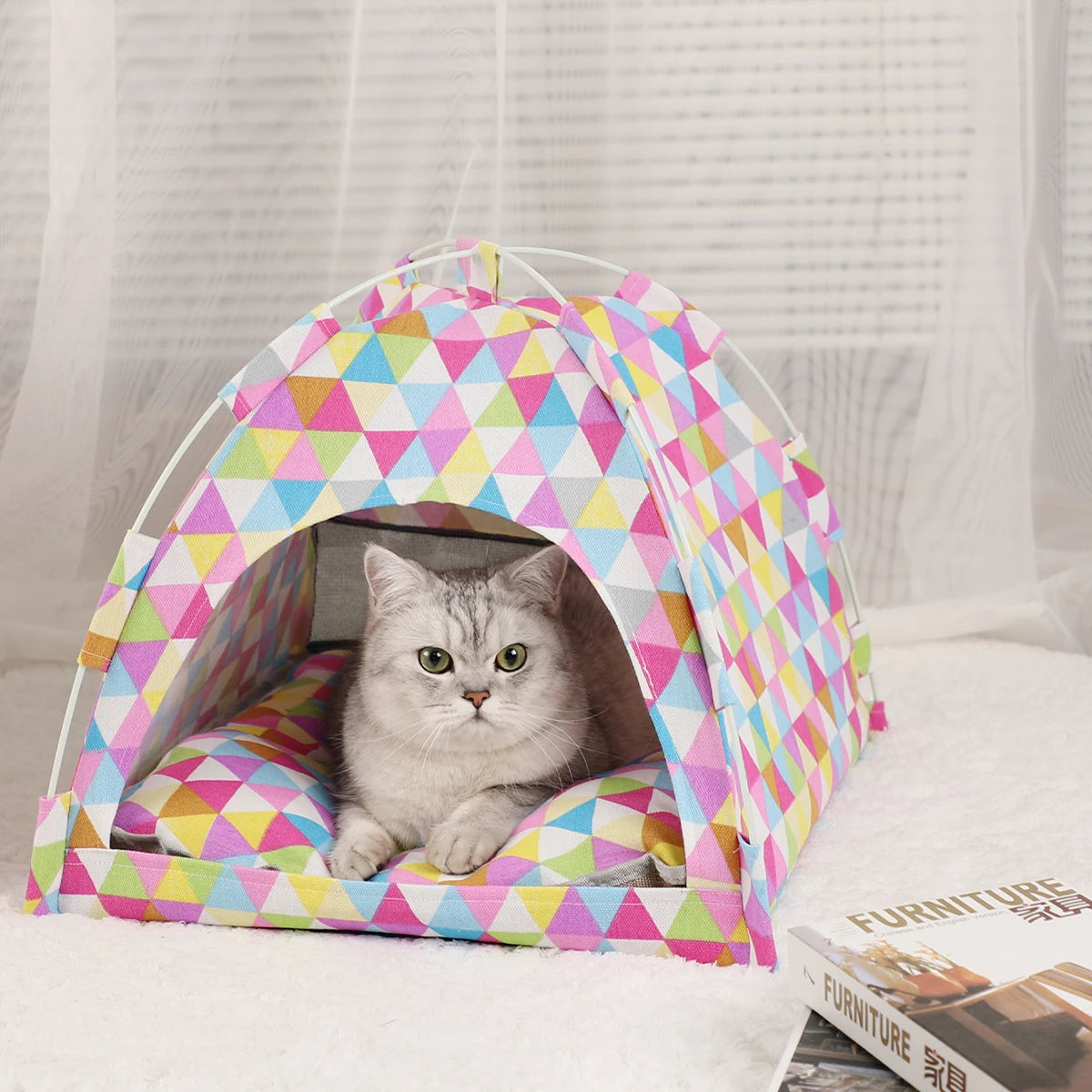 Warm Pet Tent Bed