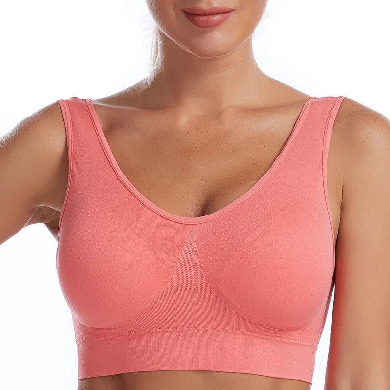 S–7XL Plus Size Seamless Wireless Bra