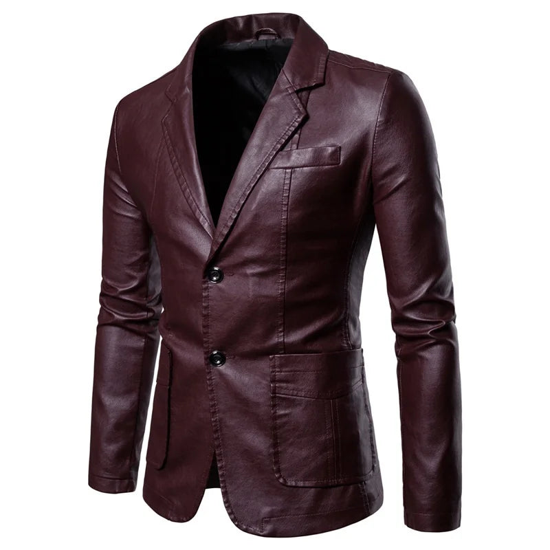 2025 Men’s Slim Fit Vintage Leather Jacket
