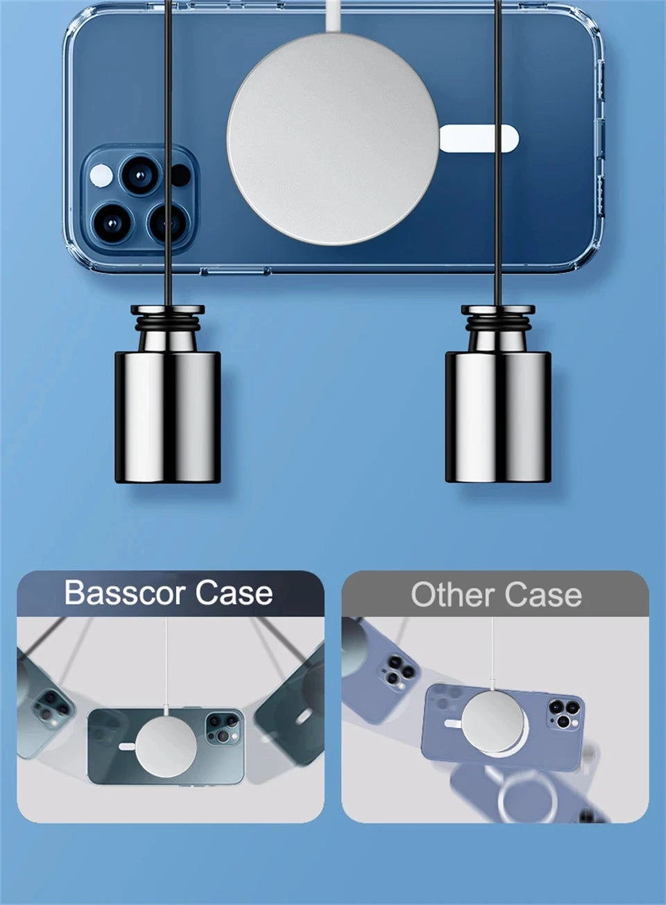 Luxury Magnetic Wireless Charging Case for iPhone