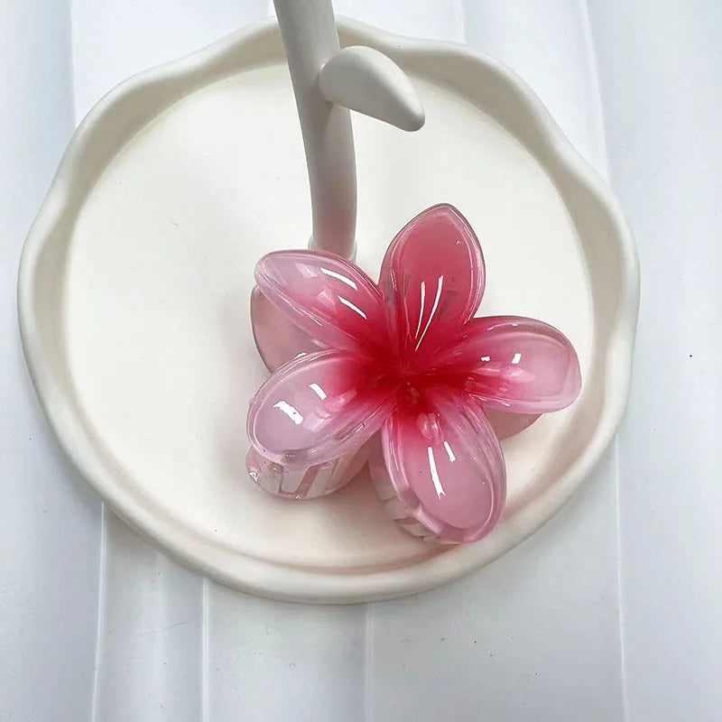 Large Flower Claw Clips