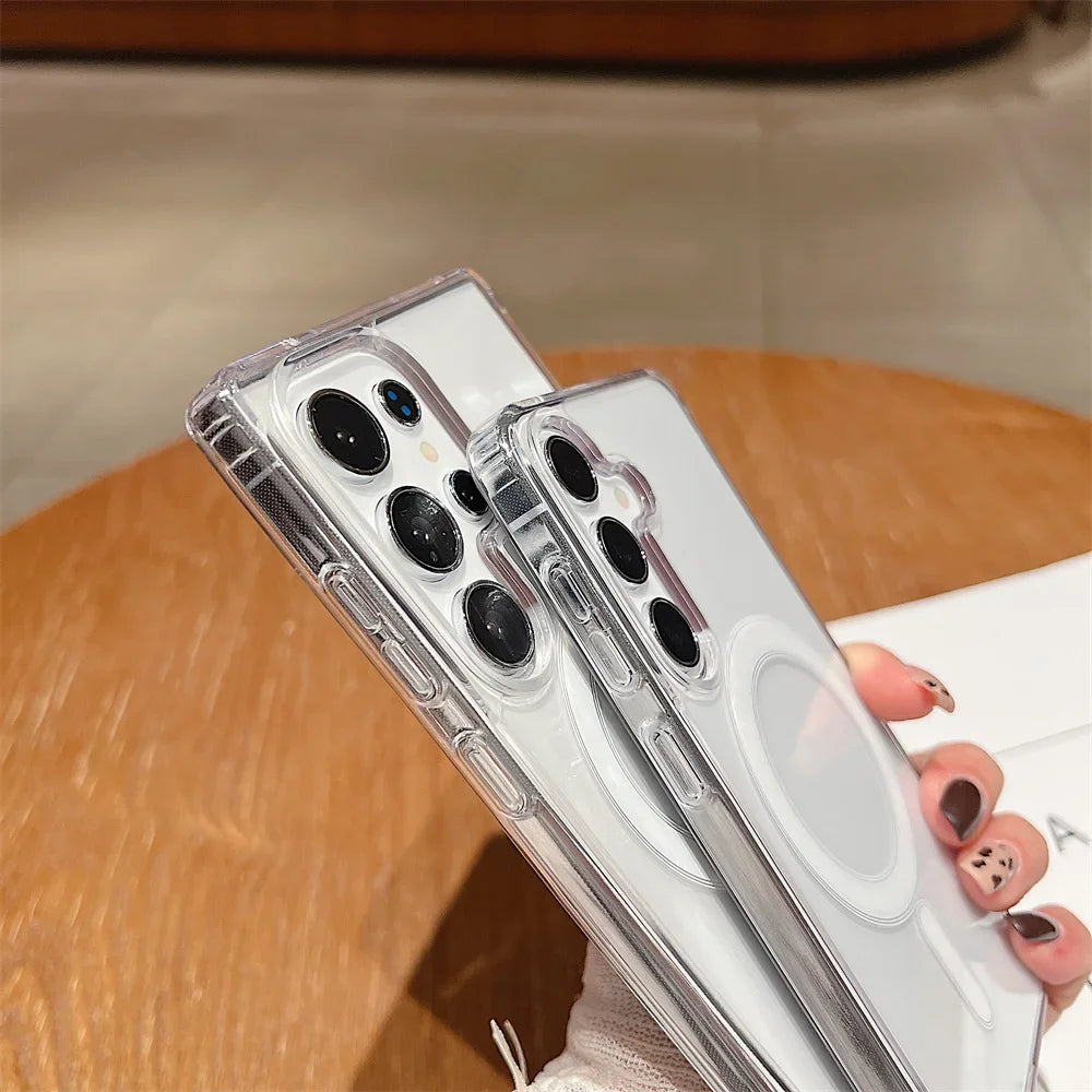 MagSafe Magnetic Charging Case for Samsung Galaxy S25/S24/S23 Ultra