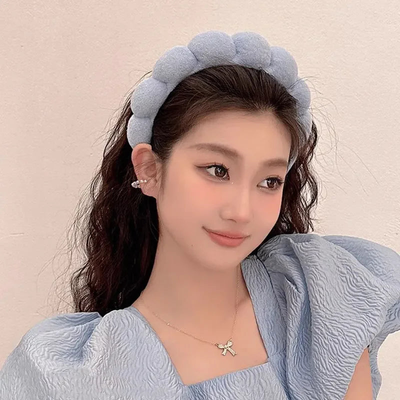 2025 Fashion Puffy Sponge Headband for Women & Girls