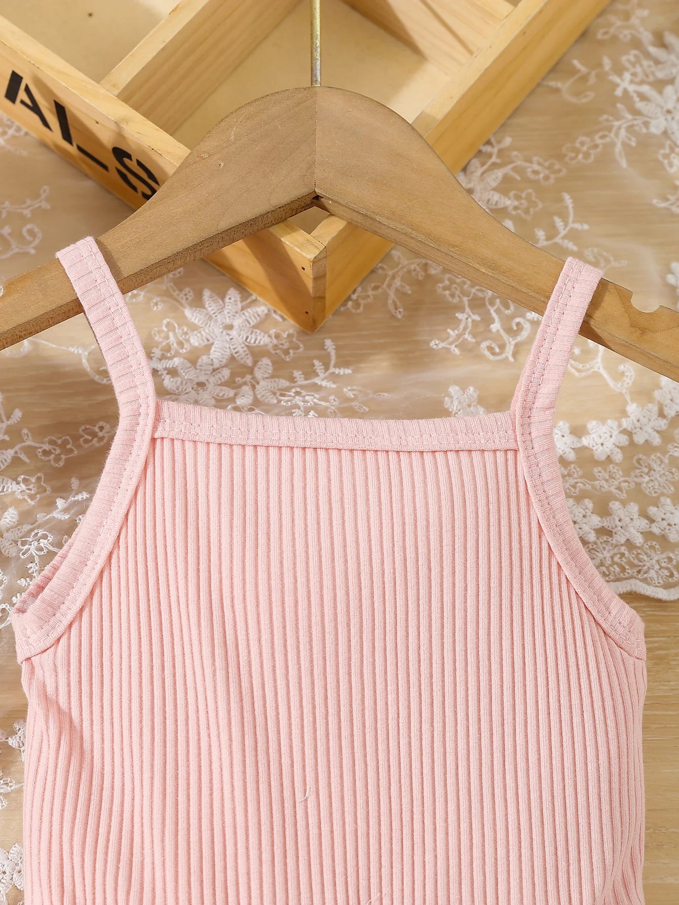 Summer Toddler & Kids Girl’s Butterfly Decor Mesh Splicing Cami Dress
