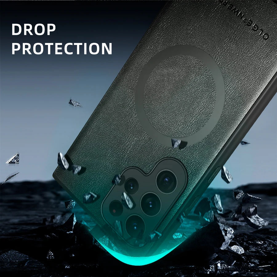 Luxury Leather Silicone Case for Samsung Galaxy S24/S23/S22