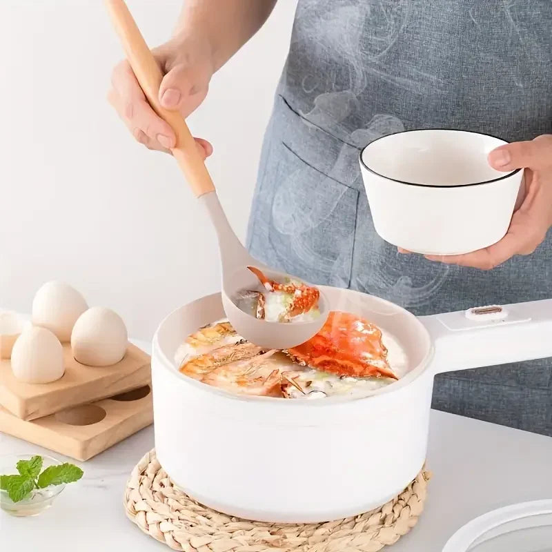 12 pcs Set of Multi-color Silicone Wooden Handle Kitchenware