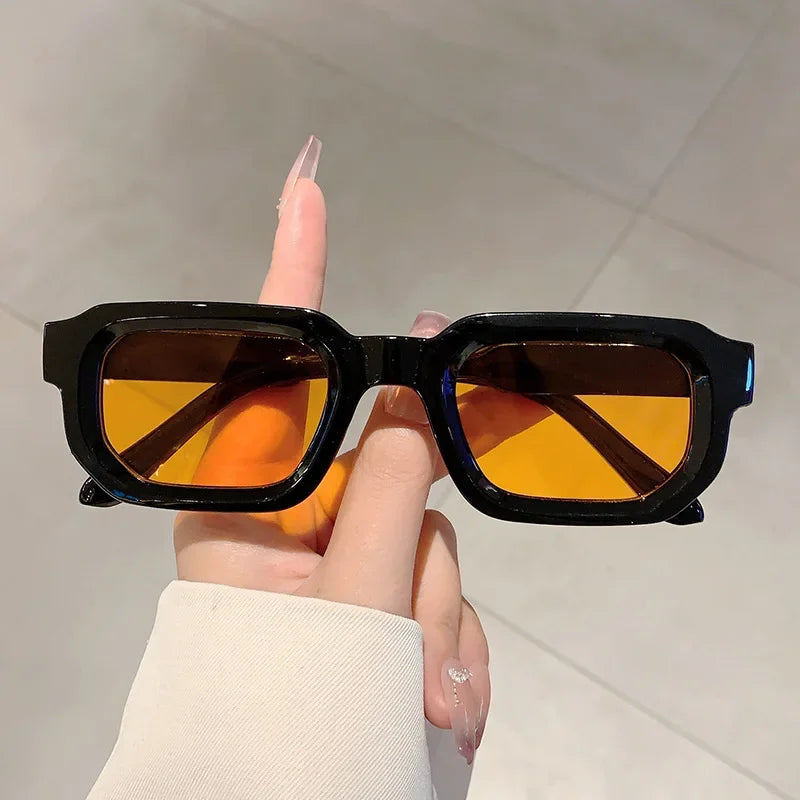 New Vintage Rectangle Frame Sunglasses