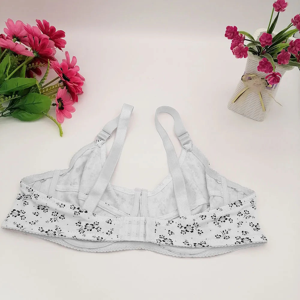 Plus Size Floral Push-Up Bra