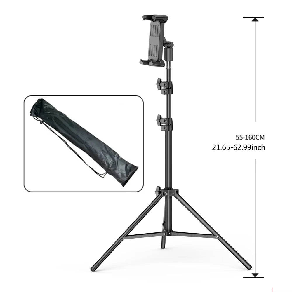 Adjustable Tripod Floor Tablet Stand