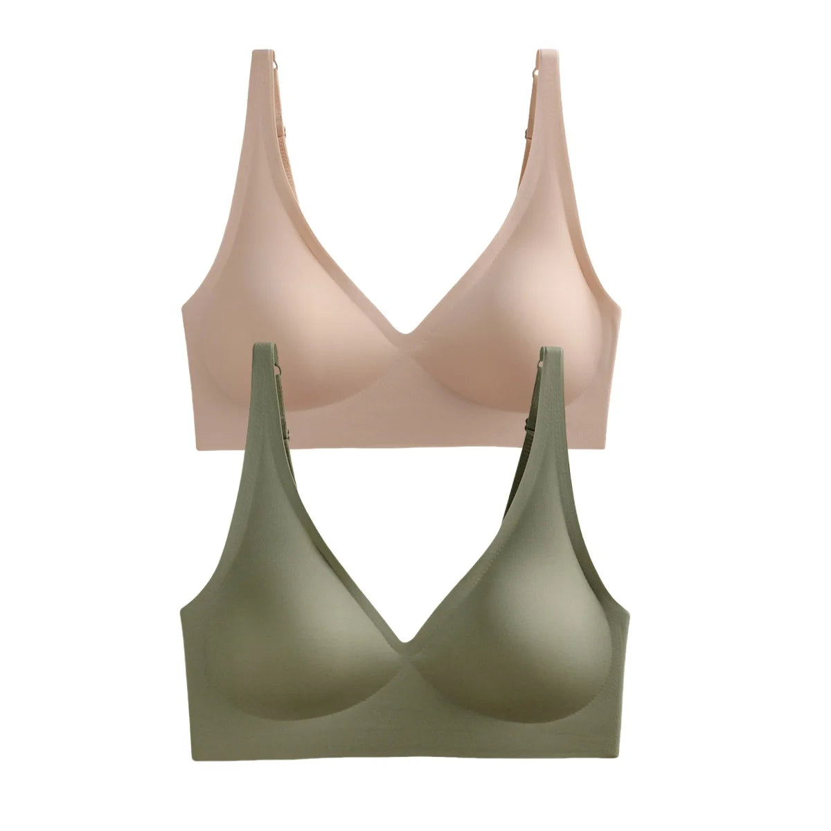 2Pcs/Set Seamless Wireless Bra