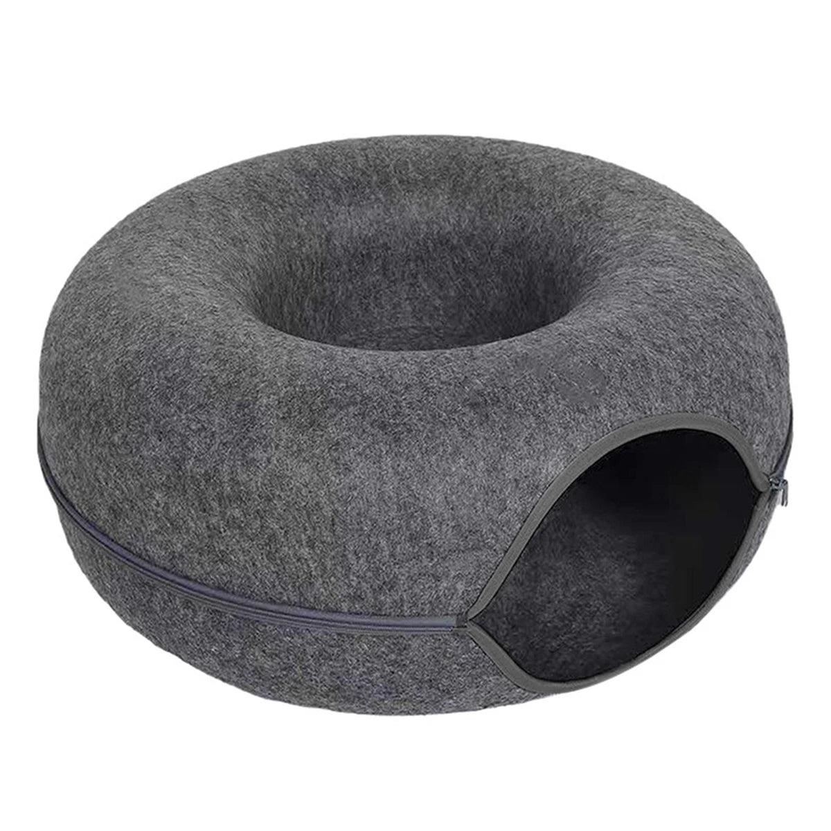 Felt Donut Cat Bed & Interactive Tunnel