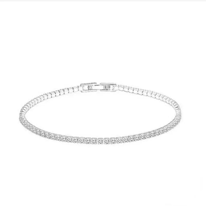 Solid 18K/14K Gold Moissanite Tennis Bracelet for Women