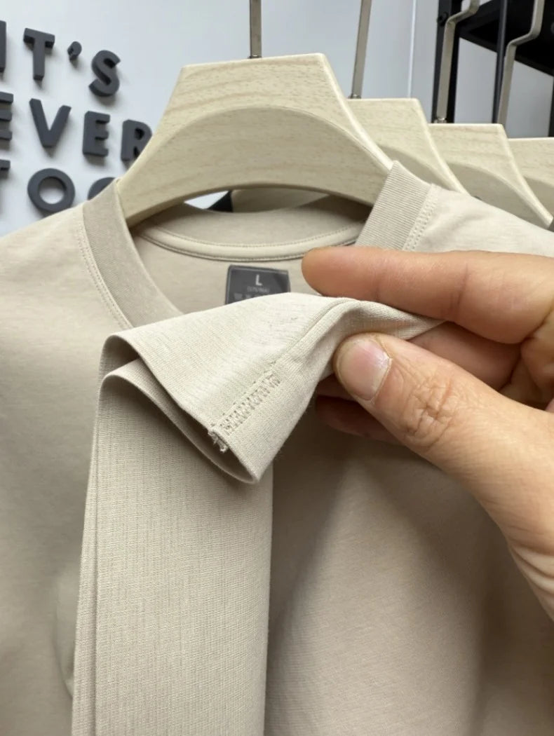 Luxury Cotton Men’s Seamless T-Shirt