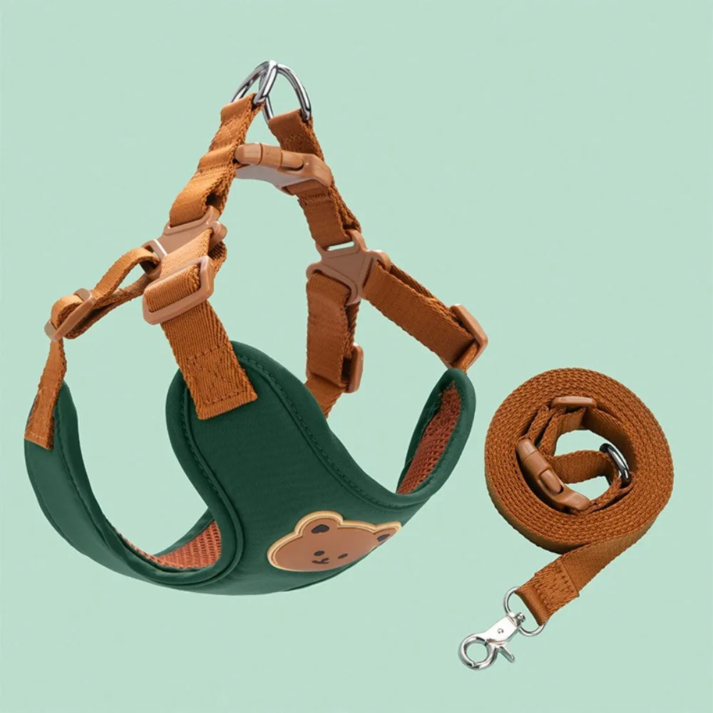 Cartoon Cute Pet Harness & Leash Set