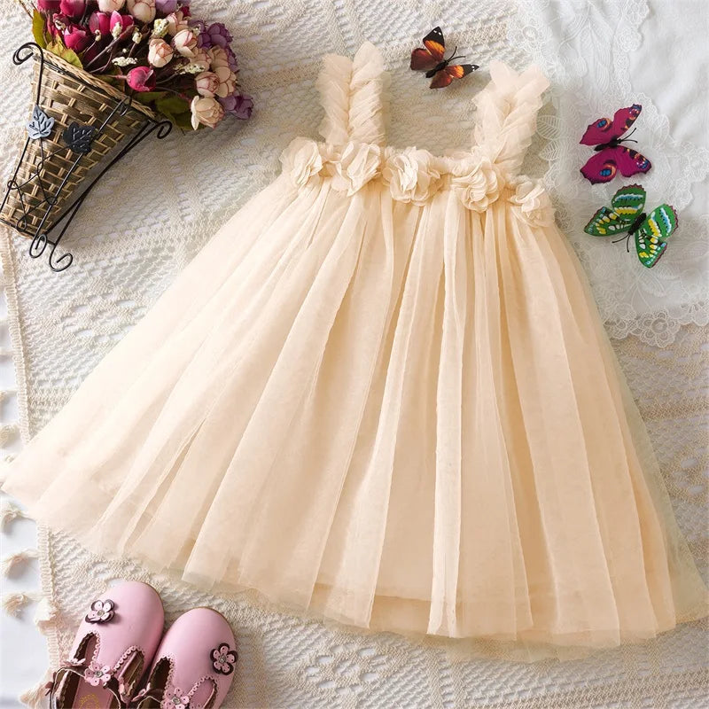 Backless Sleeveless Princess Dress with Pearls