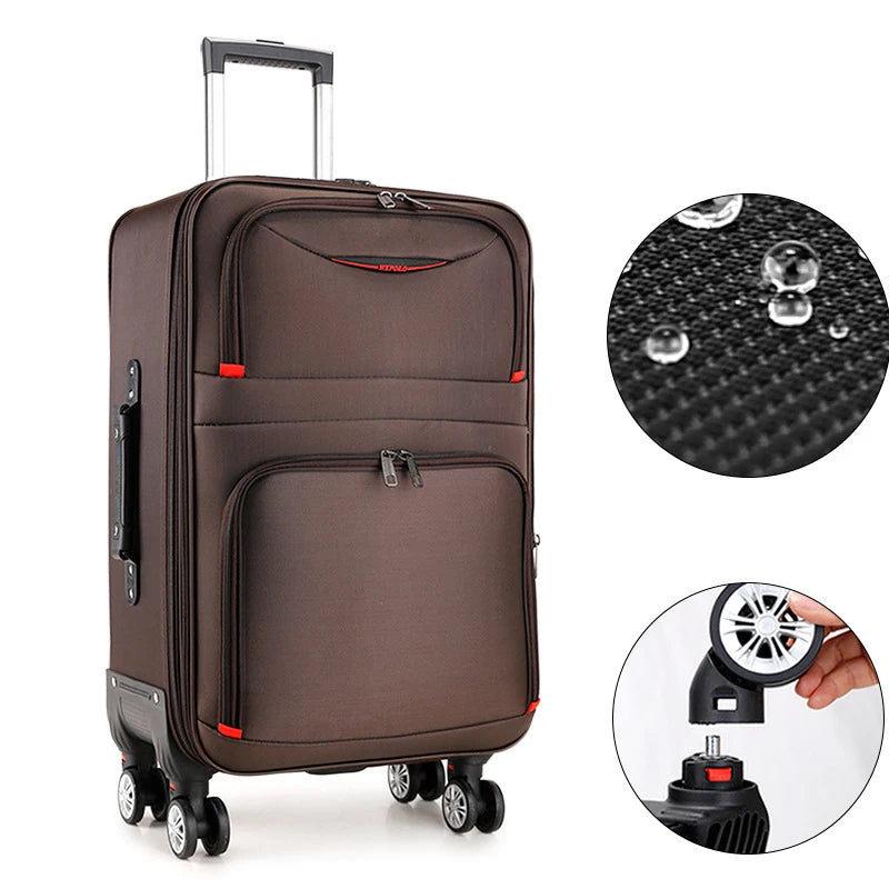Large Capacity Travel Suitcase Trolley Bag