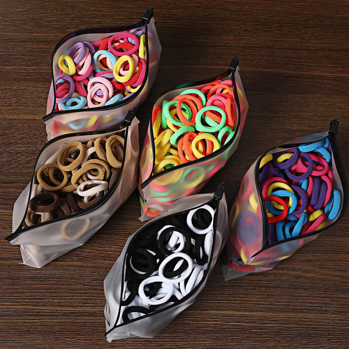 50/100PCS Colorful Nylon Hair Bands for Kids