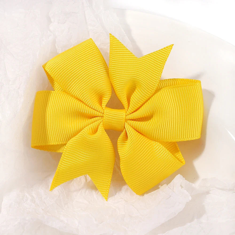 20/40PCS Candy Color Bow Hair Clip Set